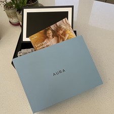 AURA Aura Digital Photo Frame Black w/ Box and Power Adapter Cable