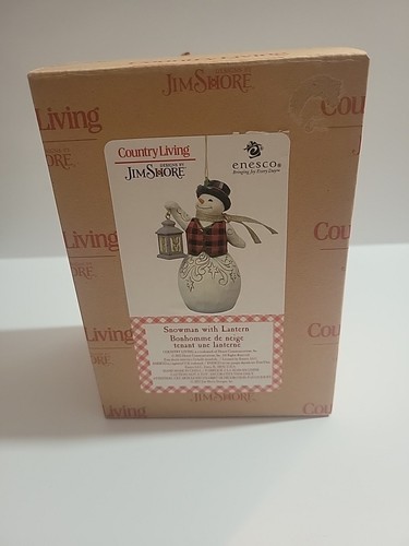 Jim Shore COUNTRY LIVING SNOWMAN WITH LANTERN HANGING ORNAMENT 6011744 2022 (CZ - Picture 5 of 6