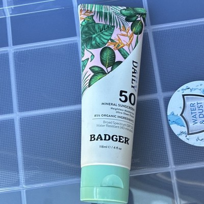 Badger Mineral Sunscreen SPF 50 Broad Spectrum Water Resistant 4 fl oz