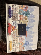 Pink Sky 1000 piece Jigsaw Puzzle, Winter City Drive Complete 19 x 26 XG0960-BLA