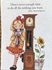 Mary Engelbreit Handmade Magnet-There’s Never Enough Time 