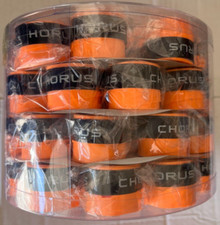 Chorus Overgrip Pickleball or Tennis - Pack of 10, Orange or Red or Mix/Match