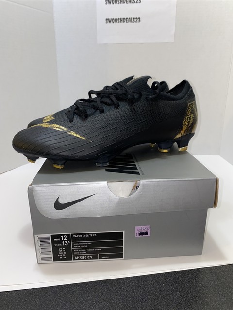 nike mercurial gold and black