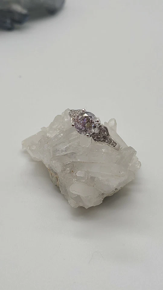 Precioso Anillo Cristal Estampado 925, TALLA 7 Foto 3 de 4