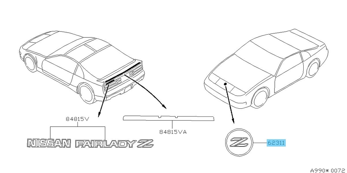 Mapion(プロフ必読)　0319 NISSAN FAIRLADY Z 300ZX Z32 93-98 Genuine Front Gold-Black
