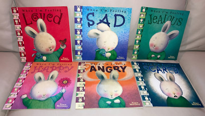 Trace Moroney ~ When I m Feeling/Emotions ~ Childrens Paperback Books Lot Of 6