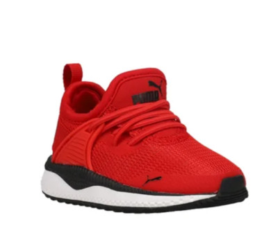 PUMA Boys Pacer Next Excel Mesh AC Ps Size 1C High Risk Red Puma Black