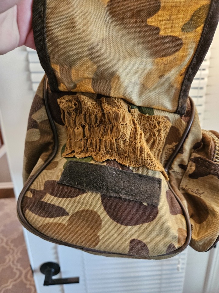 Vintage Bob Allen Ducks Unlimited Camo Hunting Cargo Duffle Range Ammo