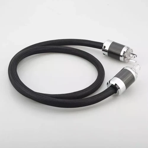 HIFI 8N Copper Audio Power Wire Gold Plated EU US Plug Power Cord for DVD CD AMP - Picture 4 of 18