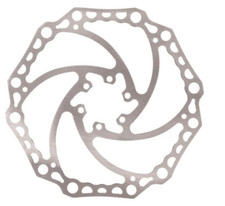 DISCO FRENO MTB "CROWN X" ALLIGATOR ACCIAIO INOX SILVER DIAMETRO 180 114 GR.