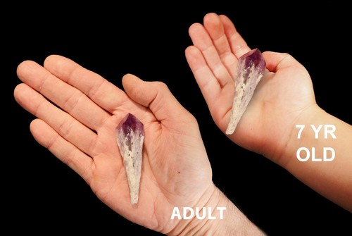 Amethyst Elestial Point 3" Metaphysical Healing Crystal Gemstone Crown Chakra - Picture 2 of 6