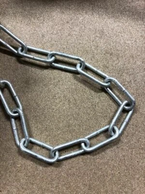 Galvanised (HDG) 4mm Long Link Welded Chain 10M Eliza Tinsley