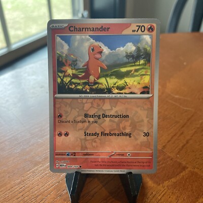 Pokémon TCG Charmander Scarlet & Violet-151 004/165 Reverse Holo