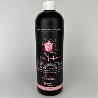 SEALED Tweak'd By Nature N°22 Tulipia Pink Vanilla cream 16 oz New