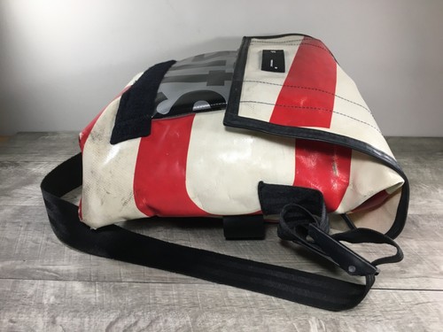 Borsa a tracolla Friday F-CUT F12 Dragnet "Your Fault" corriere messenger rosso bianco - Foto 3 di 14