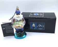 Limited Edition Joy To the World Komozja Kurt Adler Fly Fishing Santa Ornament