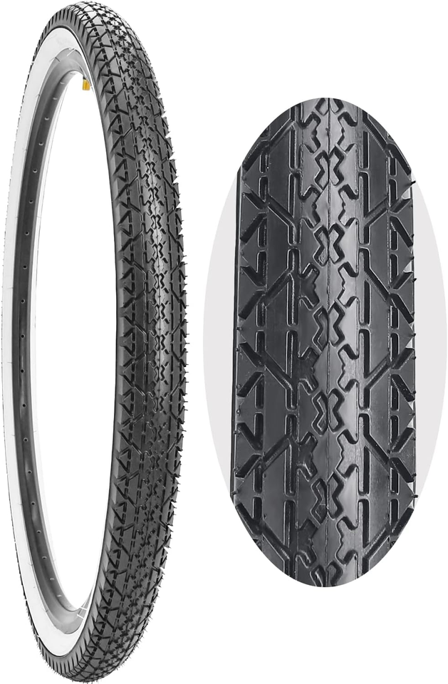 Bike Tire,26" X 2.125" / 24"X2.125" Folding Beach Cruiser Bicycle Tires