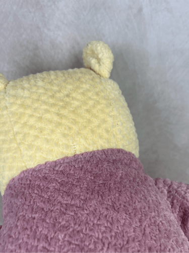 Vintage Disney Store Winnie The Pooh Bear Plush Chenille Waffle Texture Nursery - Picture 7 of 9