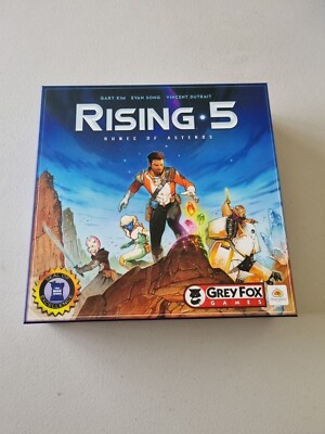Rising 5 Runes Of Asteros Deduction Mastermind Brettspiel Grey Fox Games 100% VG