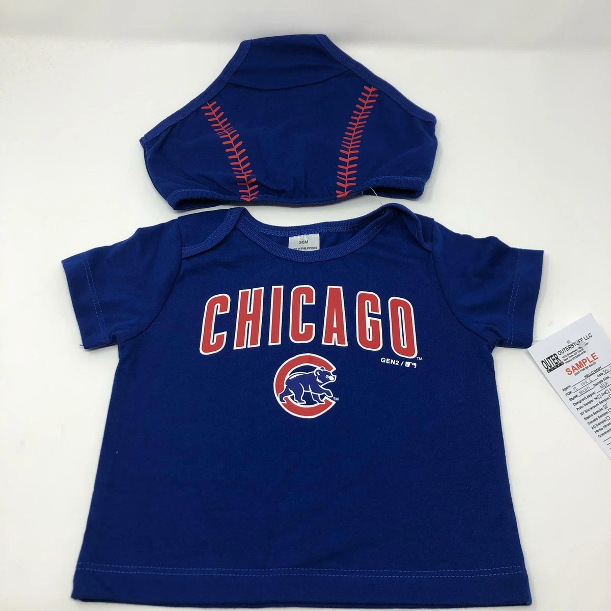 Genuine Merchandise Chicago Cubs Toddler Shorts/Shirt Outfit Size 3/6 Month