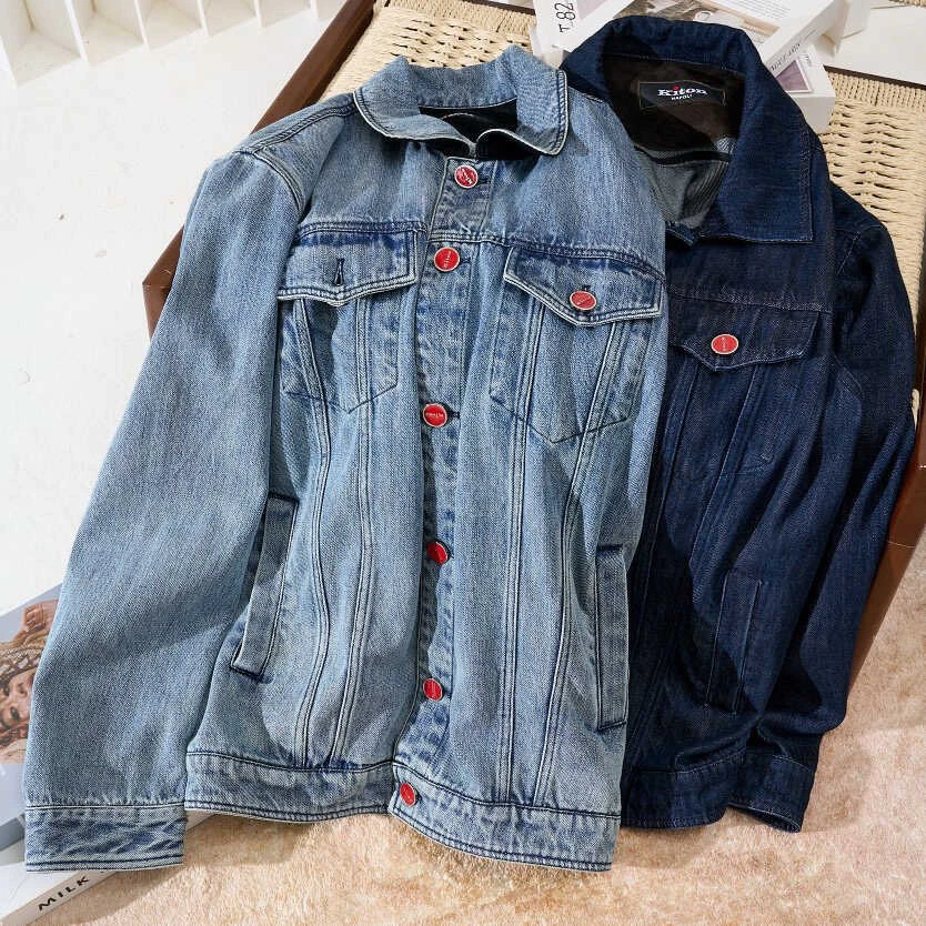 Kiton Solapa Doble Bolsillo Denim Chaqueta Foto 2 de 4