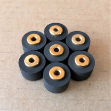 For Audio Deck Copper Shaft Pressure Belt Wheel Rubber Pulley Retractor Wheel