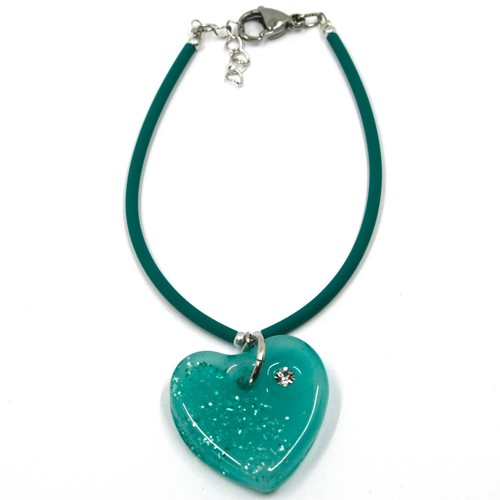 Bracelet Antica Murrina Venezia En Anneaux De Verre Transparent - Occasion Très Bon état