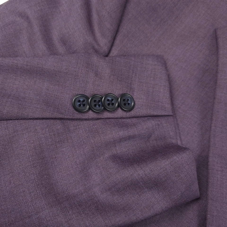 Blazer Traje Chaqueta Para Hombres John Varvatos Bleecker Púrpura Piel de Tiburón Calce Ajustado 40R Foto 4 de 4