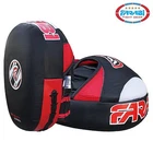 Farabi Boxing Focus Pads Sparring Training MMA Leather Hook & Jab Air Pads Adult