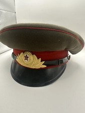 Russische  Milit&auml;rkappe - &auml;ltere seltene Milit&auml;rkappe, guter Zustand