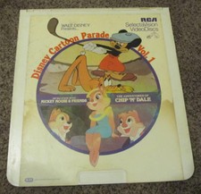 Walt Disney "Disney Cartoon Parade Vol. 1" RCA SelectaVision CED VideoDiscs