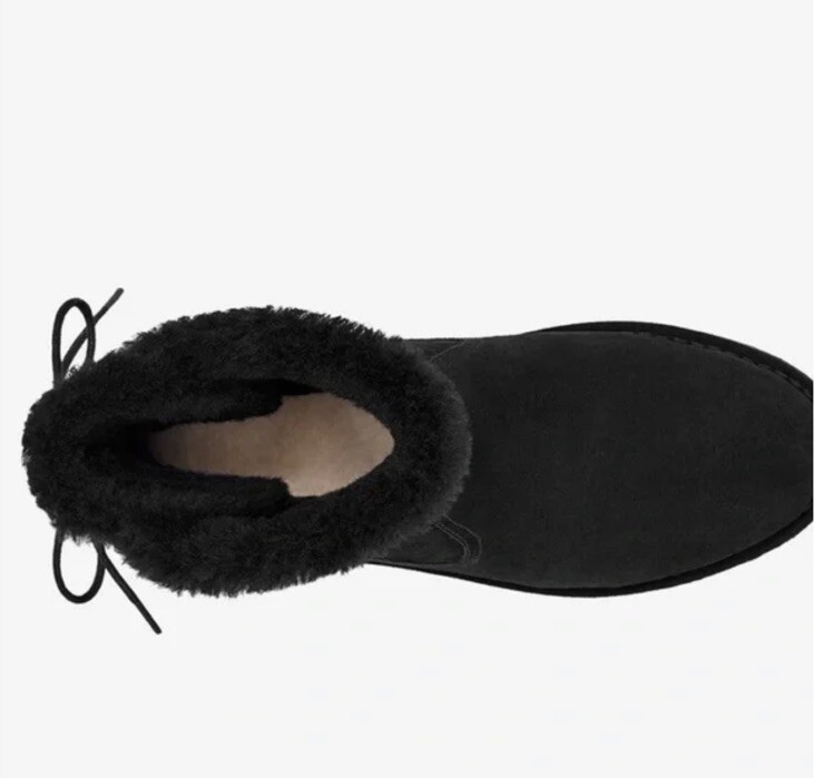 NEW UGG Womens Naiyah Lace-Back Genuine Shearling Boot - 1138236 - Black - 9 US NEW UGG Womens Naiyah Lace-Back Genuine Shearling Boot - 1138236 - Black - 9 US