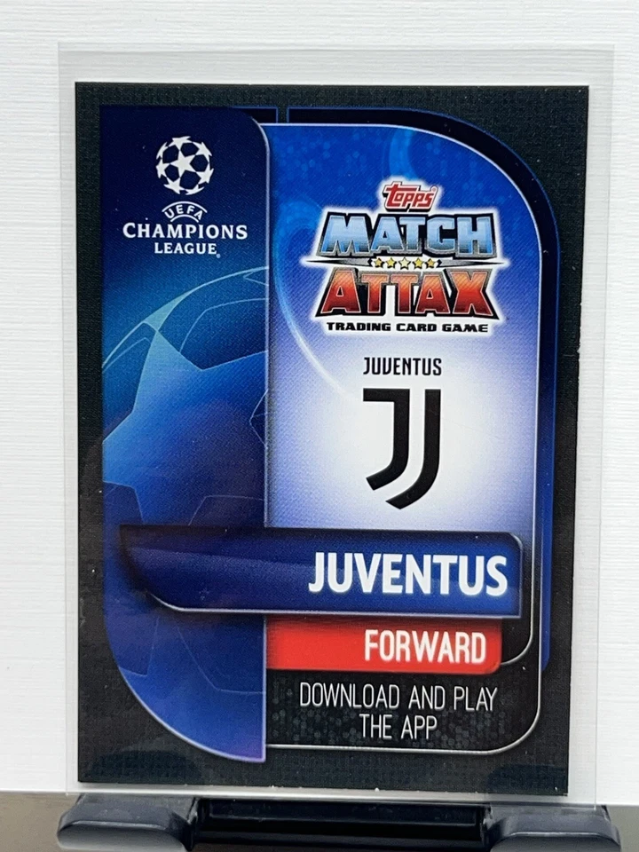 Topps UEFA Match Attax 2019/2020 Cristiano Ronaldo MVP Juventus Foil Card - Image 2 of 2