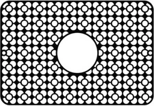 Toovem Kitchen Sink Mats 11.5 x 18.2 Inch Silicone Heat Resistant Non-Slip Black