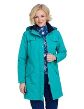 Ladies Fleece Lined Waterproof Fabric Jacket 36 Inches By Chums
