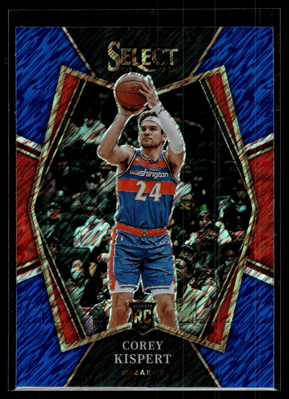 Corey Kispert 2021-22 Panini Select Blue Shimmer Card #176