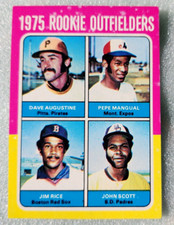 1975 Topps  Spotted Jim Rice ROOKIE # 616 Boston Red Sox