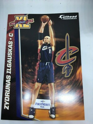 RARE Cleveland Cavaliers Zydrunas Ilgauskas FATHEAD Tradeables 5x7 FREE SHIP!