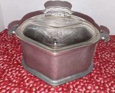 GUARDIAN SERVICE Cookware Heart Shaped Cast Aluminum w/ Aluminum Lid USA Vintage