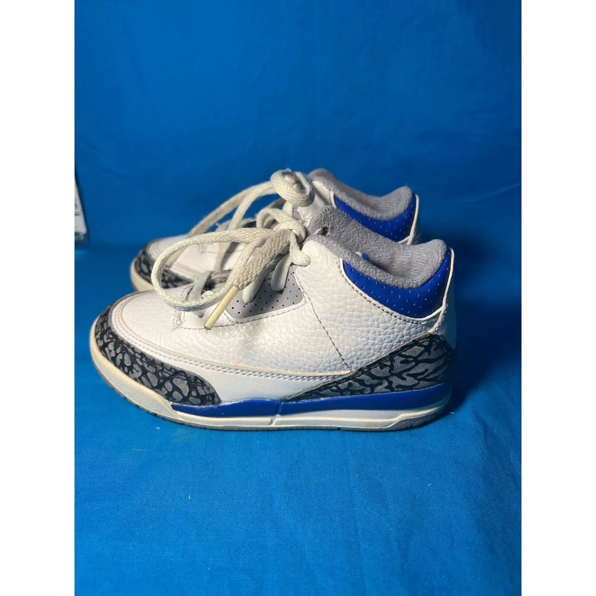 Nike Air Jordan 3 Retro RACER BLUE (832033 145) Toddler Baby Boy Shoe Size 9 C