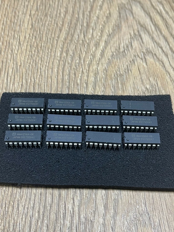 Sequential Circuits Prophet 2000 2002 set of 12 RAM chips 41256  - Image 2 of 4