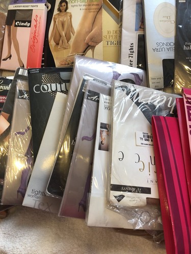 Vintage Tights, Stockings/Hold Ups Job Lot. Some Packages Are Damaged-AS SEEN - Picture 4 of 5