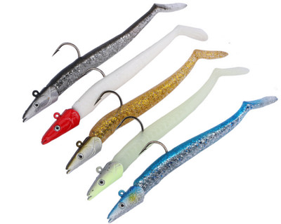 5PCS Jig Head Sinking Fishing Lure Swimbait Saltwater Body