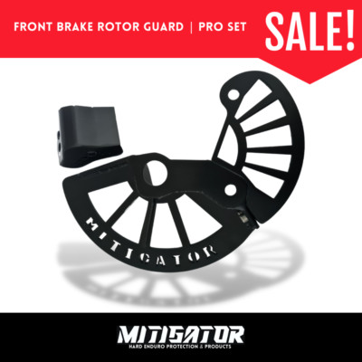 Mitigator FRONT BRAKE DISC AND FORK GUARD GASGAS 2021-2023  Black