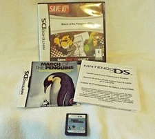  Nintendo DS March of the Penguins 2006 Game Cartridge Manual & * Case