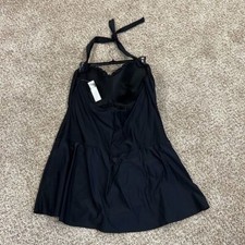 Jaclyn Smith Halter Style Black Party Evening Dress 24W NWT