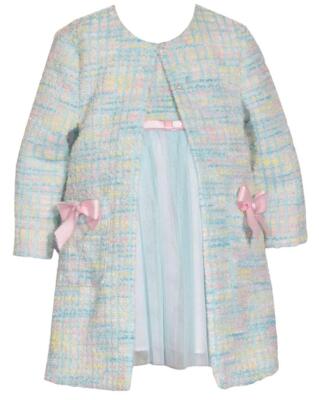 Angelica Boucle Coat Set 4 / Azure