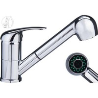 Vaf Armatur 9206 Chrom Wasserhahn Einhebelmischer Hochdruck Ausziehbare Brause