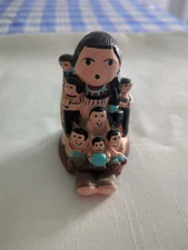 Sandy Whitefeather Collection Native American Storyteller Woman with Children