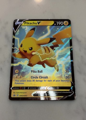 Pokemon Pikachu V SWSH063/307 SWSH Black Star Promos Holo Promo 2019 TCG Card